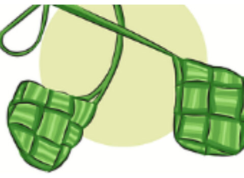 Ilustrasi ketupat, (Pixabay.com).