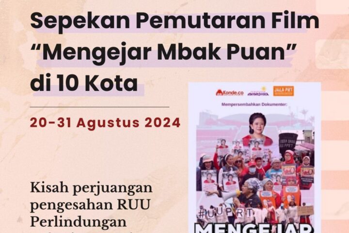 Sepekan pemutaran film mengejar mbak puan, (Konde.co).