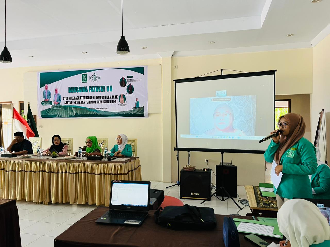 Suasana sosialisasi pencegahan kekerasan terhadap perempuan dan pernikahan anak usia dini, (Foto: Fatayat Bolmut).