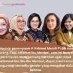 Infografis 5 perempuan jadi menteri, (Foto: TENTANGPUAN.com/Try Deyna).