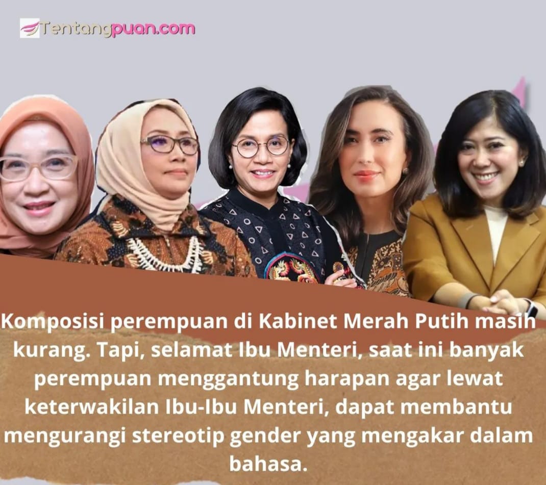 Infografis 5 perempuan jadi menteri, (Foto: TENTANGPUAN.com/Try Deyna).